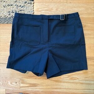 J crew stretch cotton navy shorts